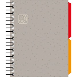 Libreta Senfort Seoul Book Mix 120 Hojas 2 Separadores Gris