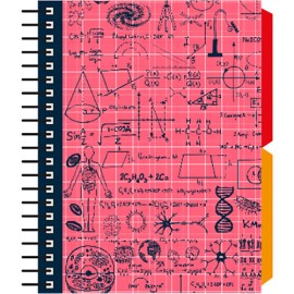 Libreta Senfort Maths Book Mix 120 Hojas 2 Separadores Rojo