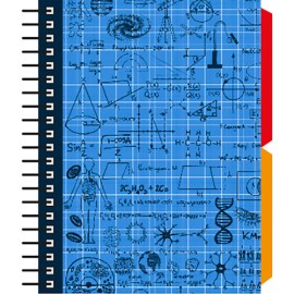 Libreta Senfort Maths Book Mix 120 Hojas 2 Separadores Azul