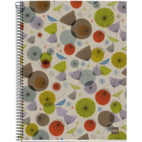 Cuaderno Forma Francesa Raya Miquelrius Eco Design 120 Hojas Bird