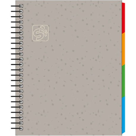 Cuaderno Forma Francesa Senfort Seoul Cuadro Chico 100 Hojas Gris