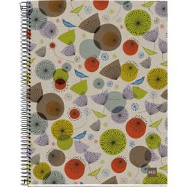Cuaderno Forma Francesa Cuadro Chico Miquelrius Eco Design 120 Hojas Bird
