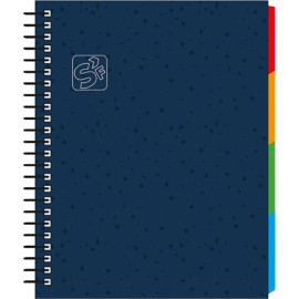 Cuaderno Forma Francesa Senfort Seoul Cuadro Chico 100 Hojas Azul