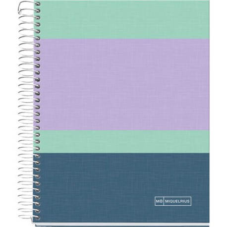 Cuaderno Forma Francesa Cuadro Chico Miquelrius Rider Purpurale 140 Hojas