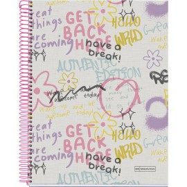 Cuaderno Profesional Cuadro Chico Miquelrius Rebel 140 Hojas