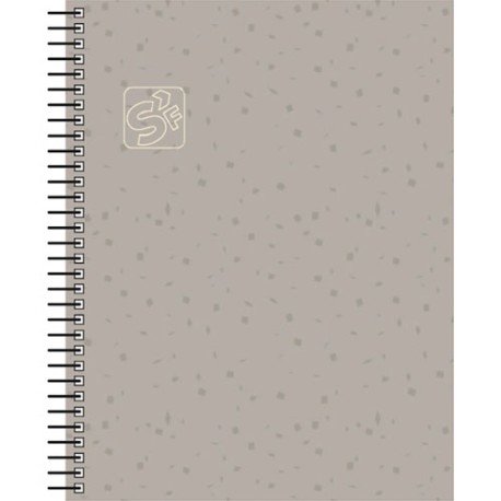 Cuaderno Profesional Senfort Seoul Cuadro Chico Gris 80 Hojas