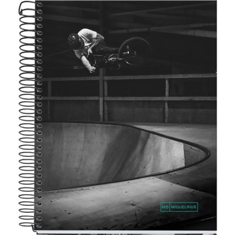 Cuaderno Forma Francesa Cuadro Chico Miquelrius Skate Park 140 Hojas