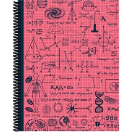 Cuaderno Profesional Senfort Maths Cuadro Chico Rojo 80 Hojas