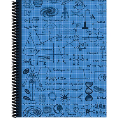 Cuaderno Profesional Senfort Maths Cuadro Chico Azul 80 Hojas
