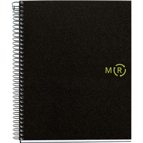 Cuaderno Forma Francesa Cuadro Chico Miquelrius Eco Design 120 Hojas Negro