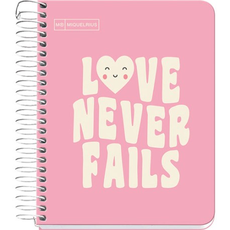 Libreta apuntes Miquelrius Messages Book raya 100 hojas Rosa