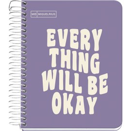 Libreta apuntes Miquelrius Messages Book raya 100 hojas Morado