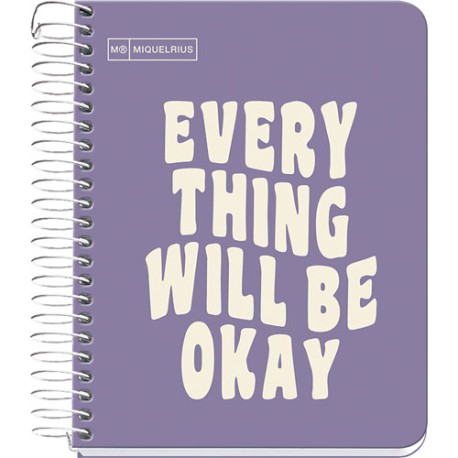 Libreta apuntes Miquelrius Messages Book raya 100 hojas Morado