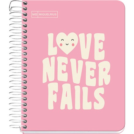 Libreta apuntes Miquelrius Messages Book 5mm 100 hojas Rosa