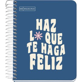 Libreta apuntes Miquelrius Messages Book 5mm 100 hojas Marino