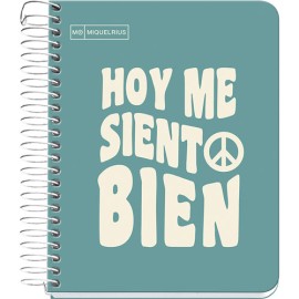 Libreta apuntes Miquelrius Messages Book 5mm 100 hojas Turquesa