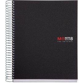 Cuaderno Forma Francesa Cuadro Chico Miquelrius 200 Hojas Negro