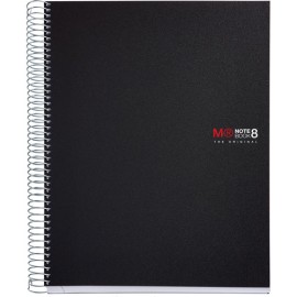 Cuaderno Profesional Cuadro Chico Miquelrius 200 Hojas Negro
