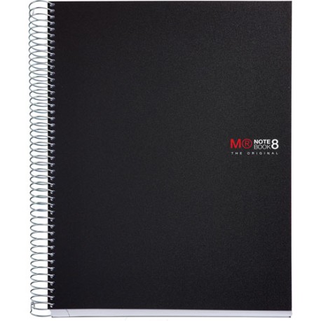 Cuaderno Profesional Cuadro Chico Miquelrius 200 Hojas Negro