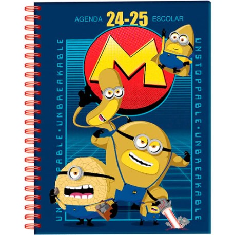 Agenda escolar Mi Villano Favorito Minions Danpex 24/25