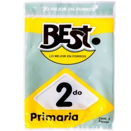 Forro transparente Sep 2Do plastico con 5 piezas