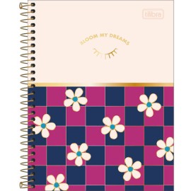 Cuaderno Universitario Tilibra Check Pop espiral160 hojas Raya