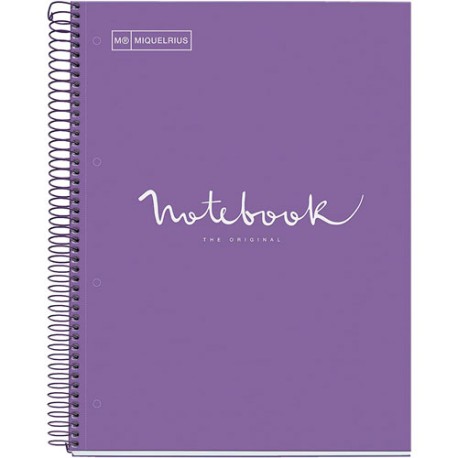 Cuaderno Profesional Raya Miquelrius Emotions 120 Hojas Púrpura