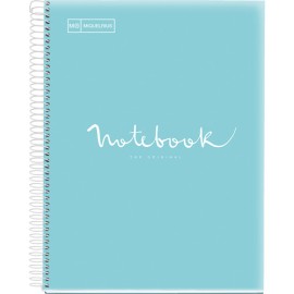 Cuaderno Forma Francesa Puntos Miquelrius Emotions 80 Hojas Cielo