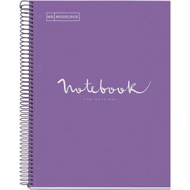 Cuaderno Profesional Raya Miquelrius Emotions 80 Hojas Púrpura