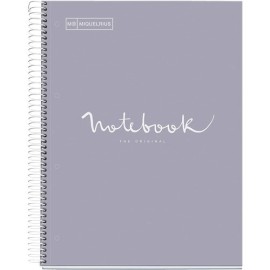 Cuaderno Profesional Puntos Miquelrius Emotions 80 Hojas Gris