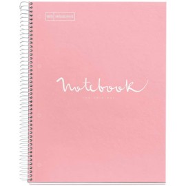 Cuaderno Forma Francesa Raya Miquelrius Emotions 120 hojas Rosa