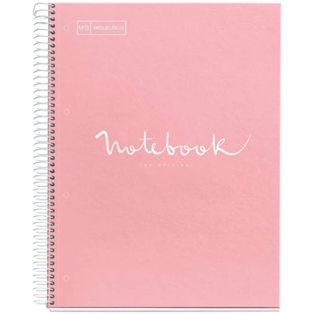 Cuaderno Forma Francesa Raya Miquelrius Emotions 120 hojas Rosa