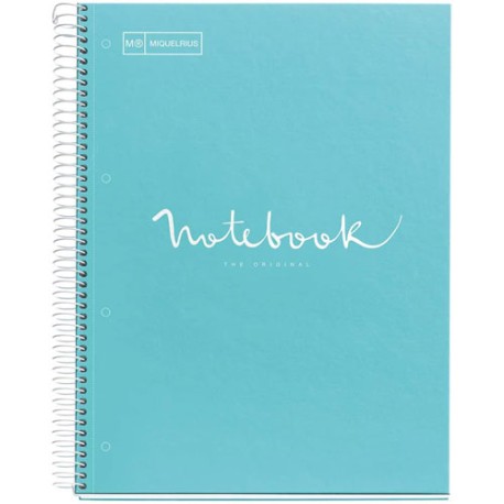 Cuaderno Forma Francesa Raya Miquelrius Emotions 120 hojas Azul