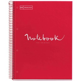 Cuaderno Profesional Raya Miquelrius Emotions 120 Hojas Rojo
