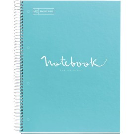 Cuaderno Forma Francesa Cuadro Chico Miquelrius Emotions 120 hojas Azul