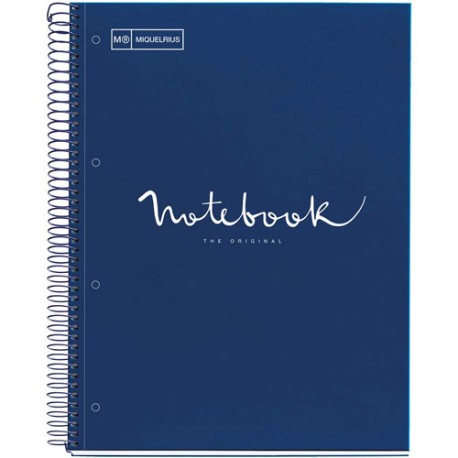 Cuaderno Profesional Cuadro Chico Miquelrius Emotions 120 Hojas Marino