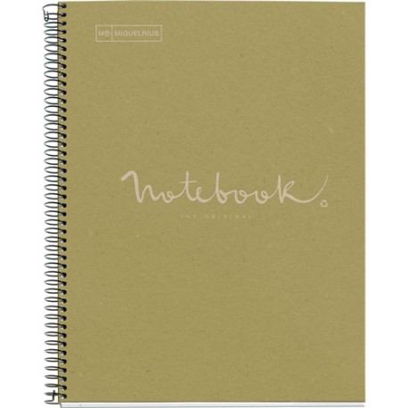 Cuaderno Profesional Cuadro Chico Miquelrius Eco Design 80 Hojas Verde