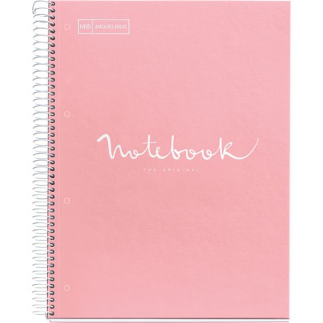 Cuaderno Profesional Puntos Miquelrius Emotions 80 Hojas Rosa
