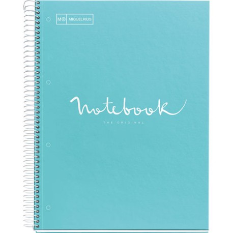 Cuaderno Profesional Puntos Miquelrius Emotions 80 Hojas Azul Cielo