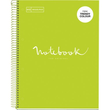 Cuaderno Profesional Cuadro Chico Miquelrius Emotions 80 Hojas Lima