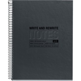 Cuaderno Profesional Raya Miquelrius Eco Design 120 Hojas Negro