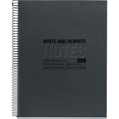 Cuaderno Profesional Raya Miquelrius Eco Design 120 Hojas Negro