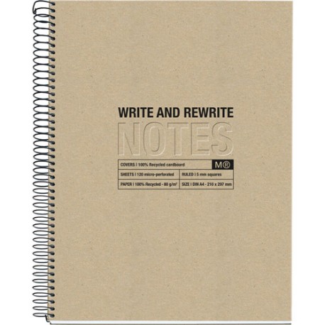 Cuaderno Profesional Cuadro Chico Miquelrius Eco Design 120 Hojas Craft