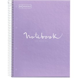 Cuaderno Profesional Cuadro Chico Miquelrius Emotions 80 Hojas Lavanda