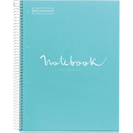 Cuaderno Profesional Raya Miquelrius Emotions 80 Hojas Azul Cielo