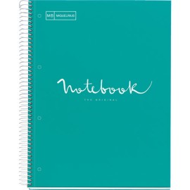 Cuaderno Profesional Cuadro Chico Miquelrius Emotions 80 Hojas Turquesa