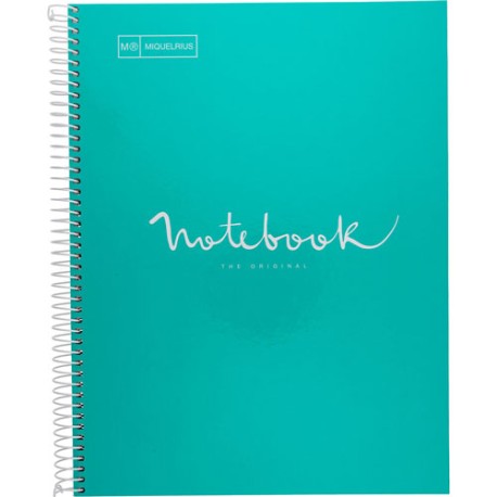 Cuaderno Profesional Raya Miquelrius Emotions 80 Hojas Turquesa