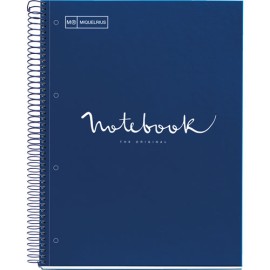 Cuaderno Profesional Cuadro Chico Miquelrius Emotions 80 Hojas Marino