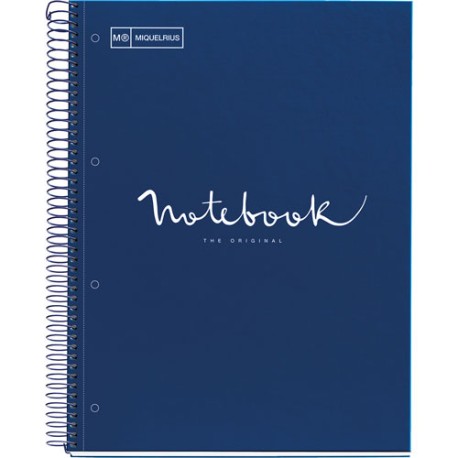 Cuaderno Profesional Cuadro Chico Miquelrius Emotions 80 Hojas Marino