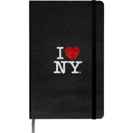 Libreta Mlk 13x21cm I Love Ny hoja Blanca pasta dura negro